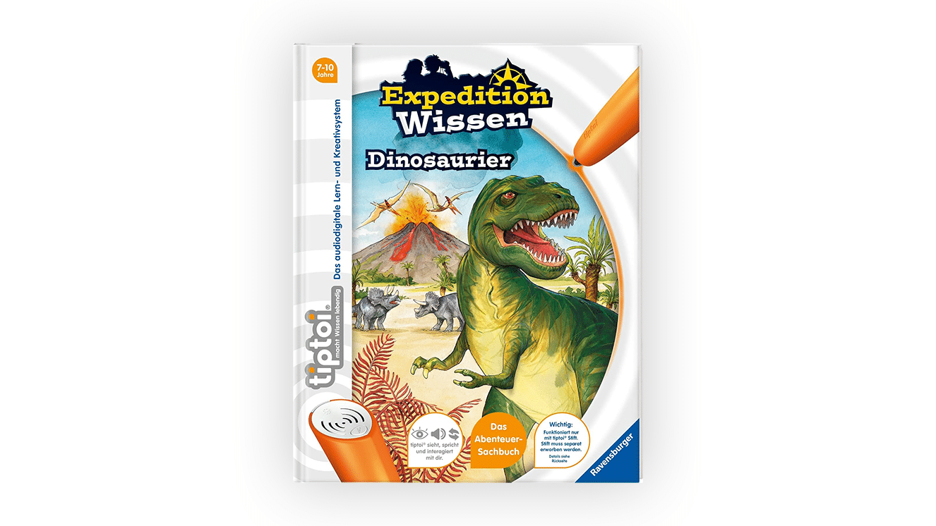 Couverture du livre tiptoi® Expédition Savoir - Dinosaures