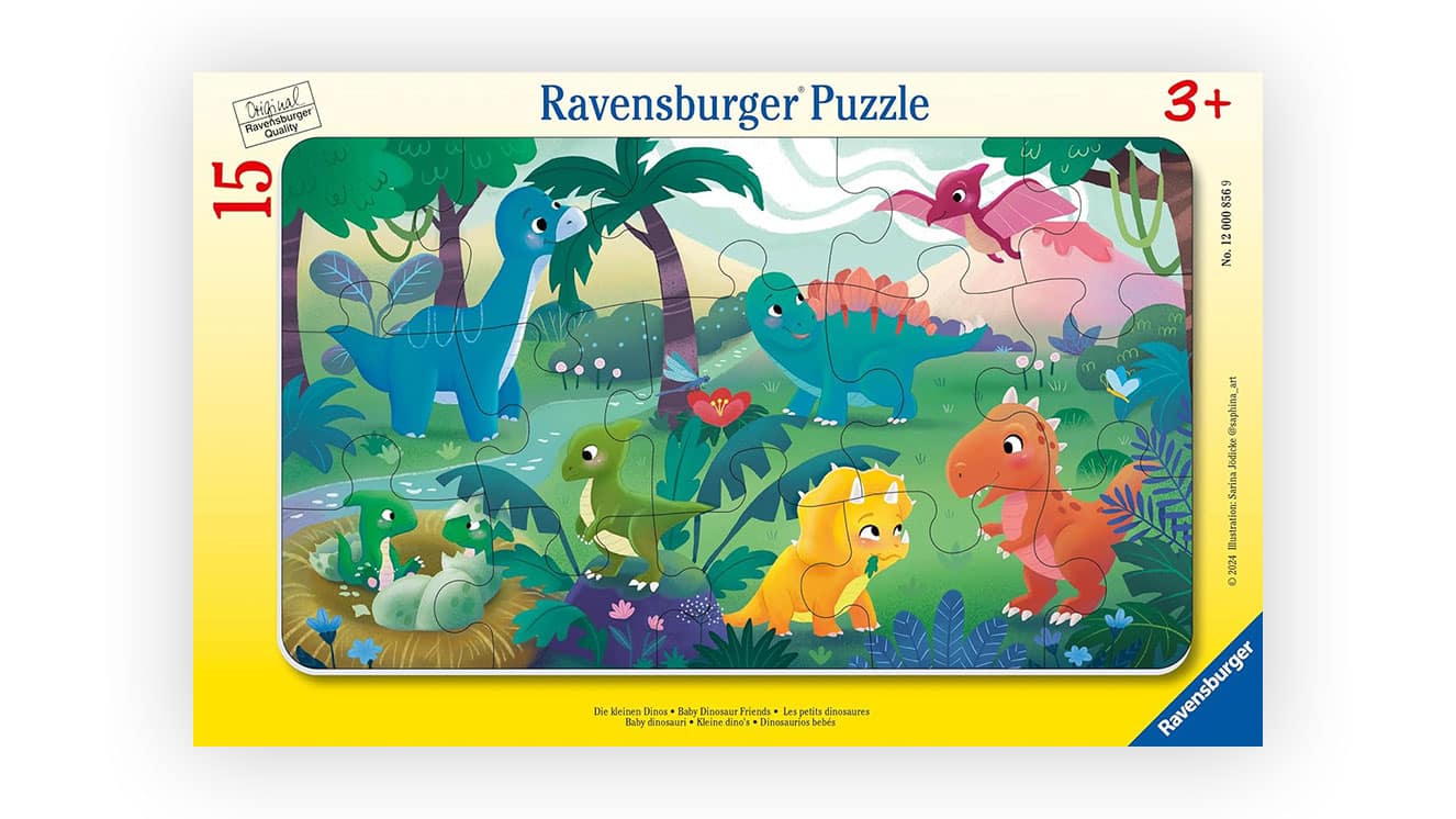 Un simple puzzle de dinosaures à partir de 3 ans de Ravensburger