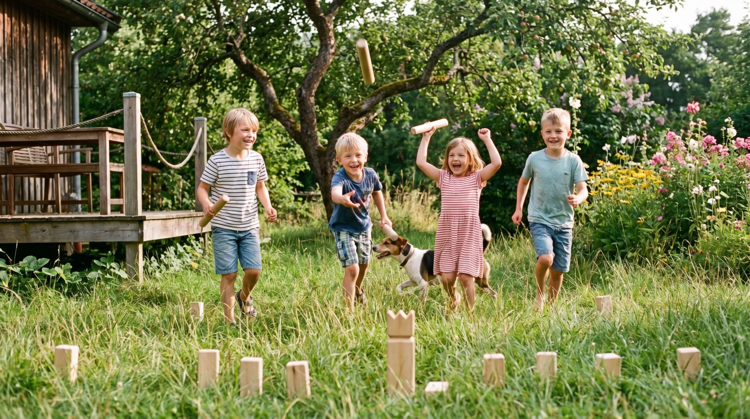 Les enfants jouent aux échecs vikings
